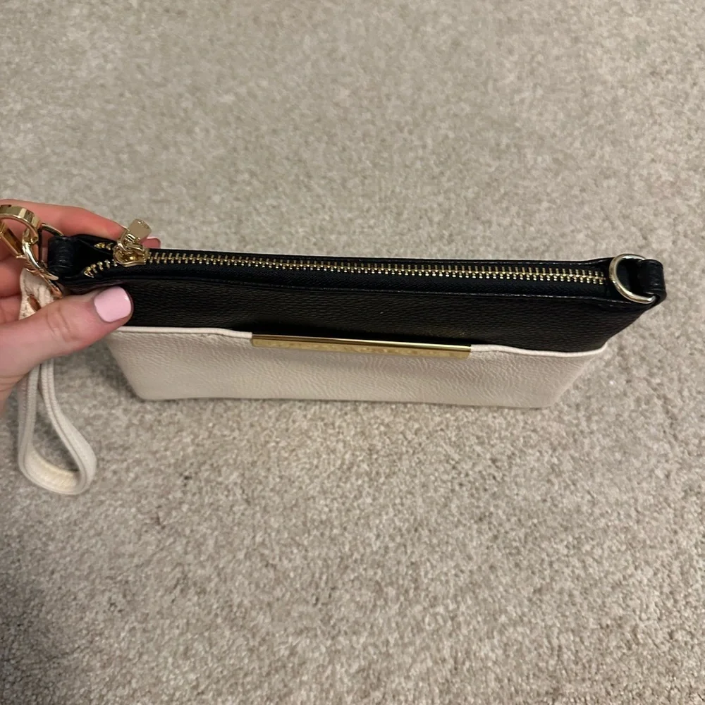 Charming Charlie's Black and White Pouch